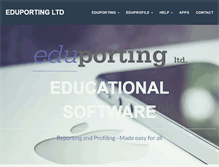 Tablet Screenshot of eduporting.com